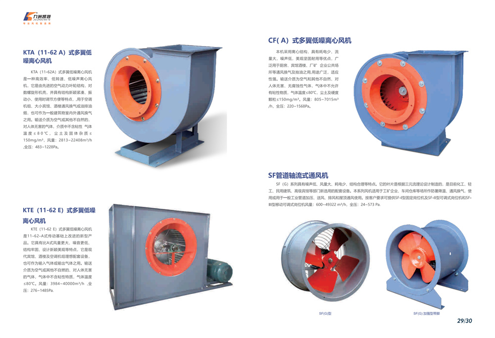 多翼低噪離心風機